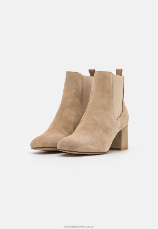 klassiska stövlar i läder beige Anna Field 42BF61893 kvinnor