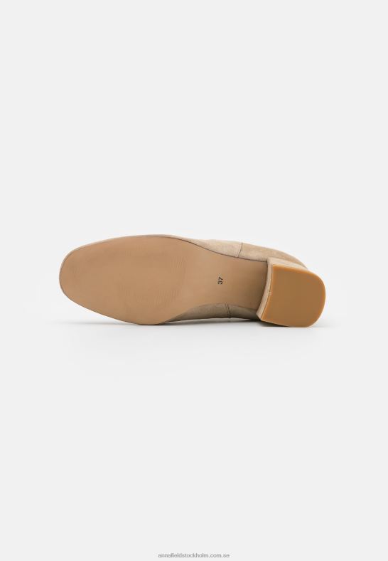 klassiska stövlar i läder beige Anna Field 42BF61893 kvinnor