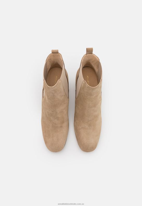 klassiska stövlar i läder beige Anna Field 42BF61893 kvinnor