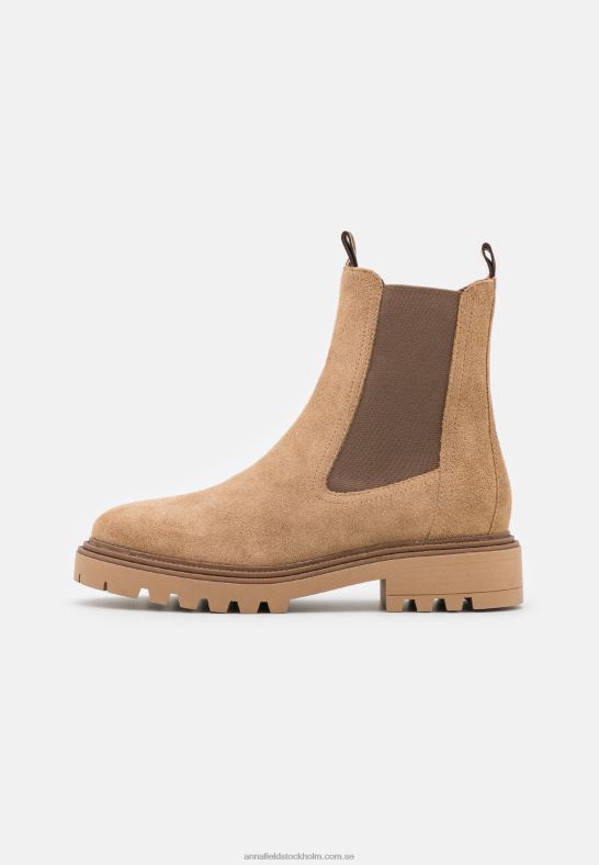 klassiska stövlar i läder beige Anna Field 42BF61946 kvinnor