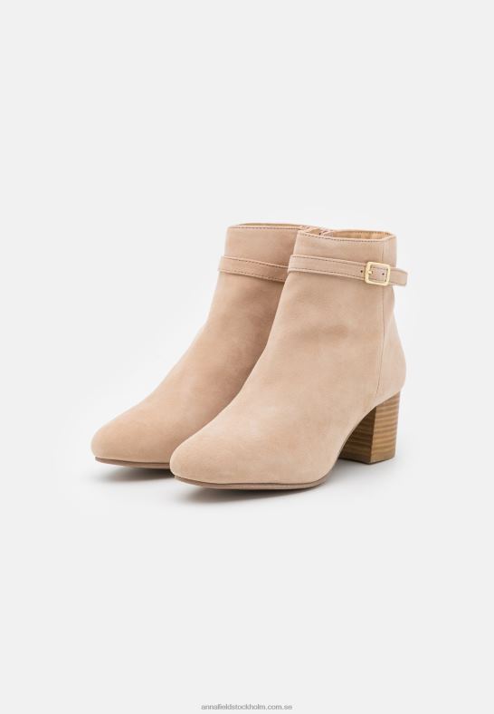 klassiska stövlar i läder beige Anna Field 42BF61962 kvinnor
