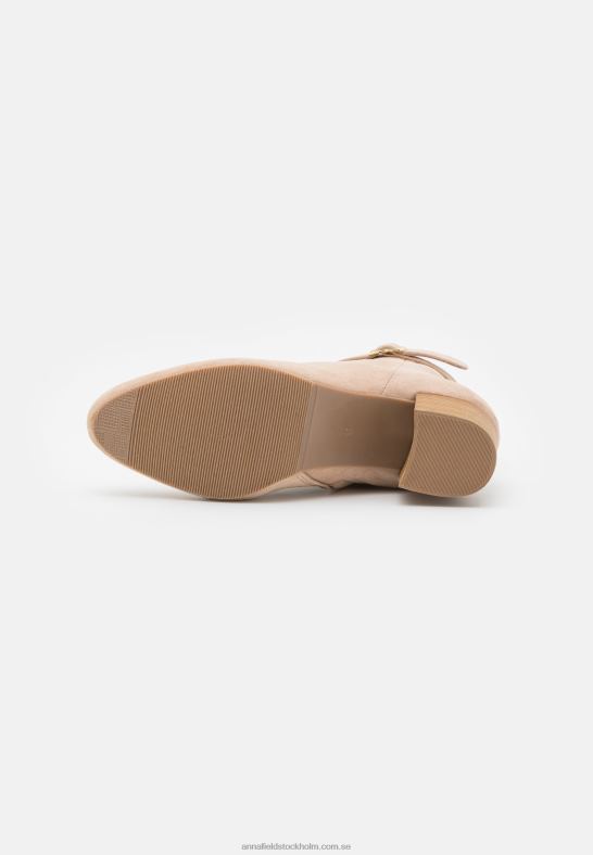 klassiska stövlar i läder beige Anna Field 42BF61962 kvinnor