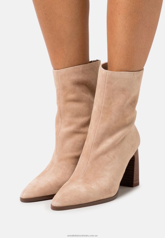 klassiska stövlar i läder beige Anna Field 42BF61986 kvinnor