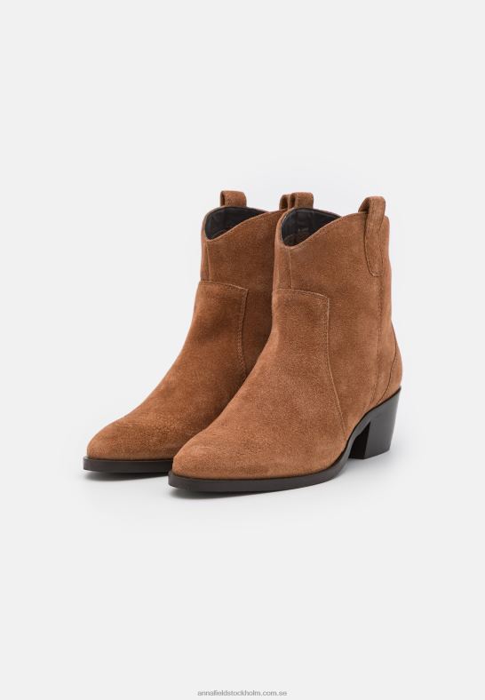 läder cowboy/biker ankel boot cognac Anna Field 42BF62049 kvinnor