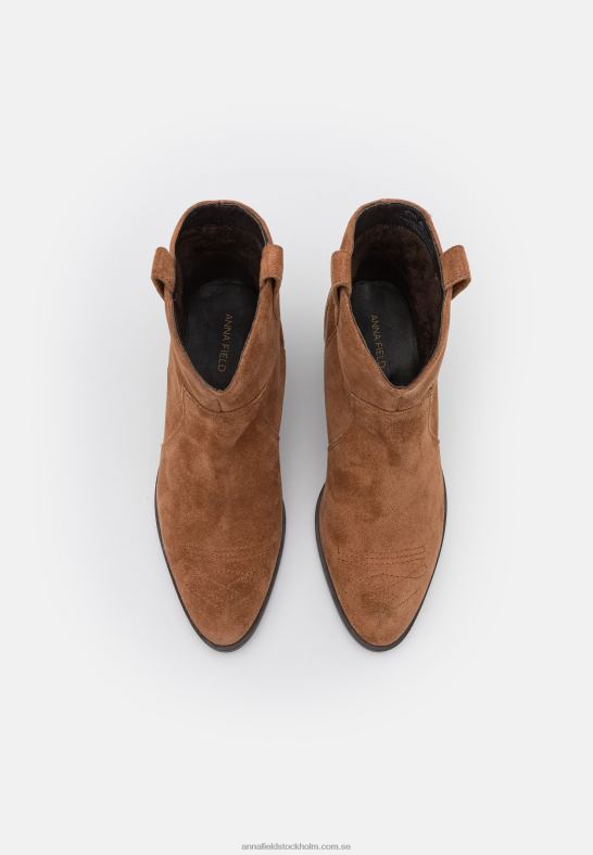 läder cowboy/biker ankel boot cognac Anna Field 42BF62049 kvinnor