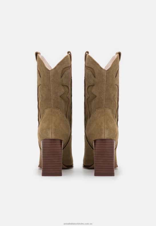läder cowboy/biker ankel boot khaki Anna Field 42BF62051 kvinnor