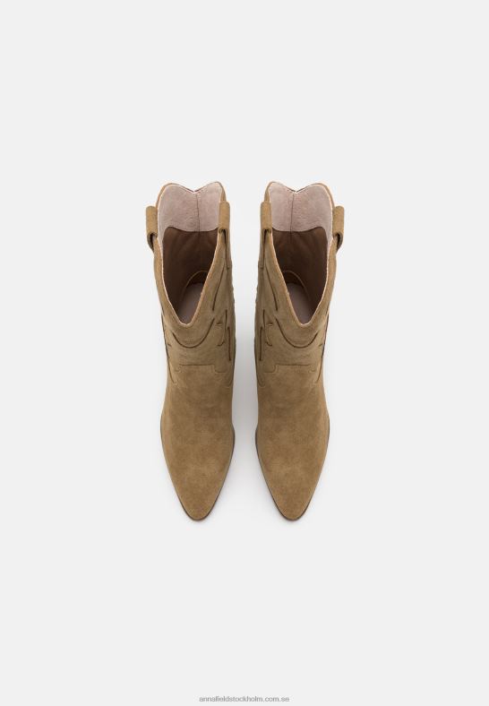 läder cowboy/biker ankel boot khaki Anna Field 42BF62051 kvinnor