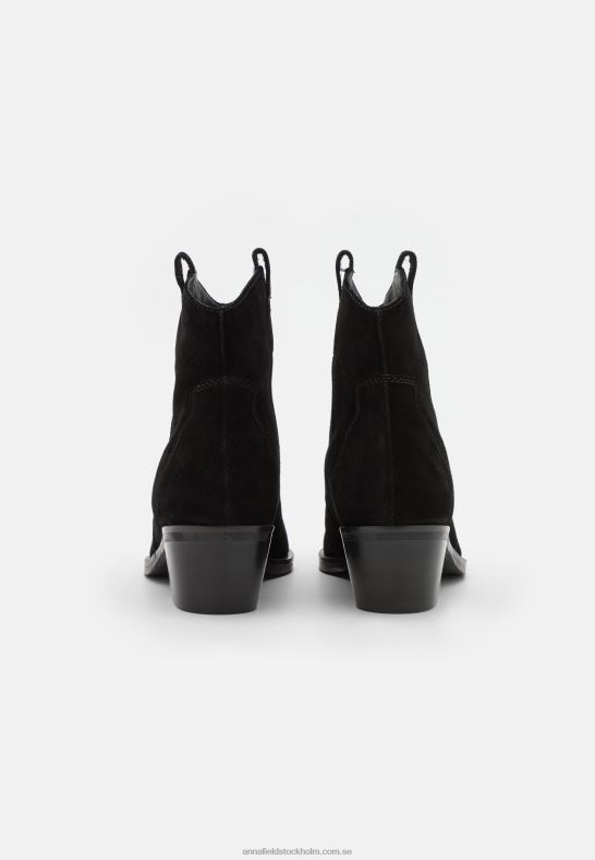 läder cowboy/biker ankel boot svart Anna Field 42BF62050 kvinnor