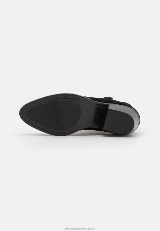 läder cowboy/biker ankel boot svart Anna Field 42BF62050 kvinnor