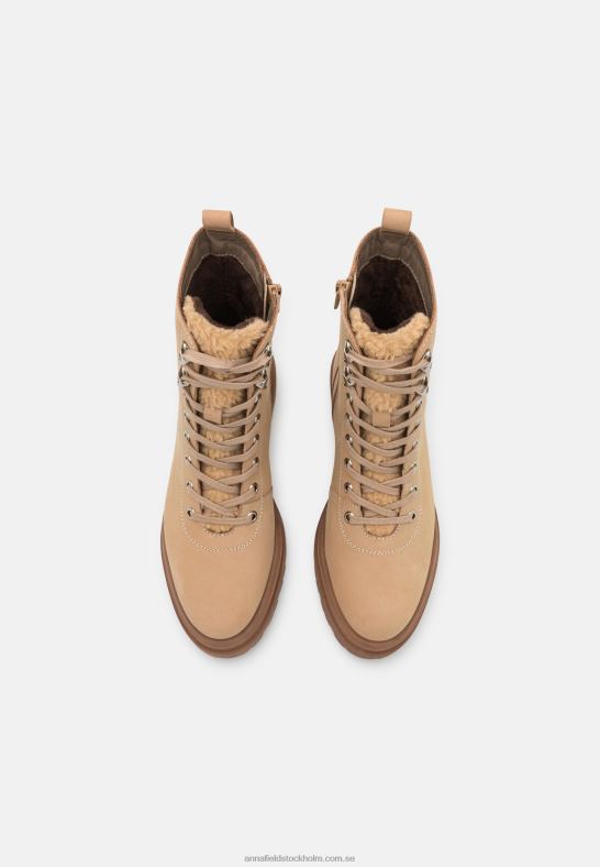 plattformsstövlar i läder beige Anna Field 42BF62034 kvinnor