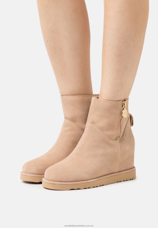 vinterkängor i läder beige Anna Field 42BF61932 kvinnor