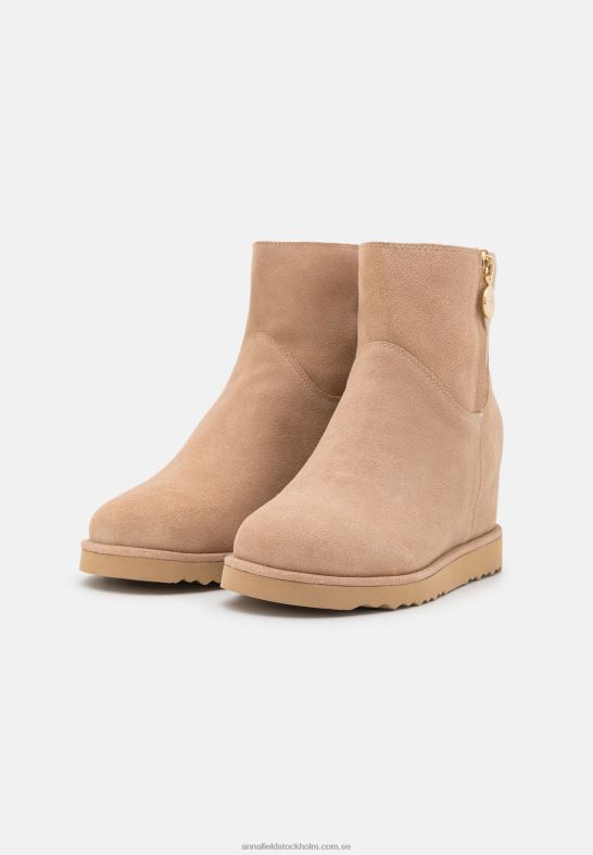 vinterkängor i läder beige Anna Field 42BF61932 kvinnor