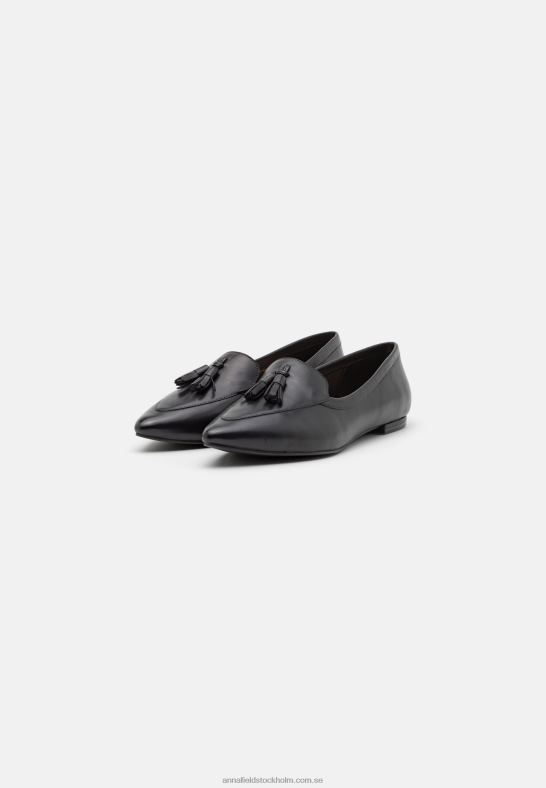 balettpumps i läder svart Anna Field 42BF62151 kvinnor