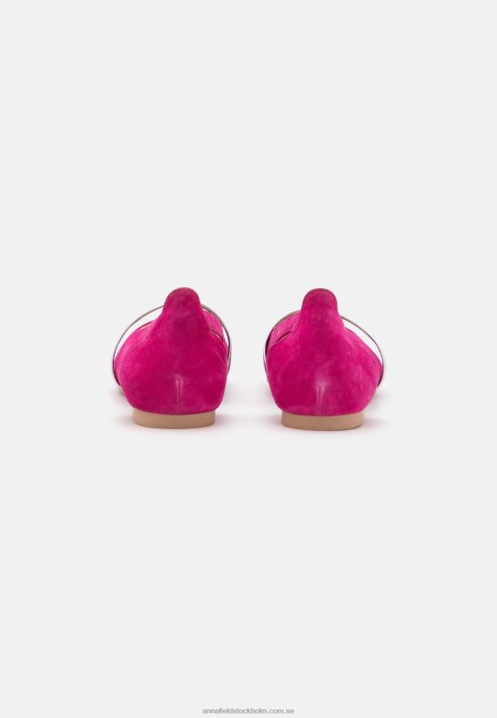 läder ankelrem balett pumps rosa Anna Field 42BF62179 kvinnor