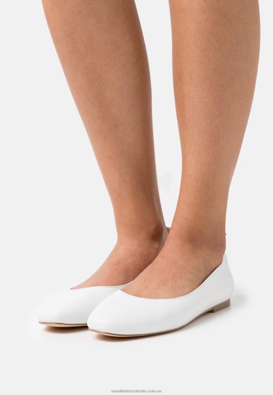 läder komfort balett pumps vit Anna Field 42BF62100 kvinnor