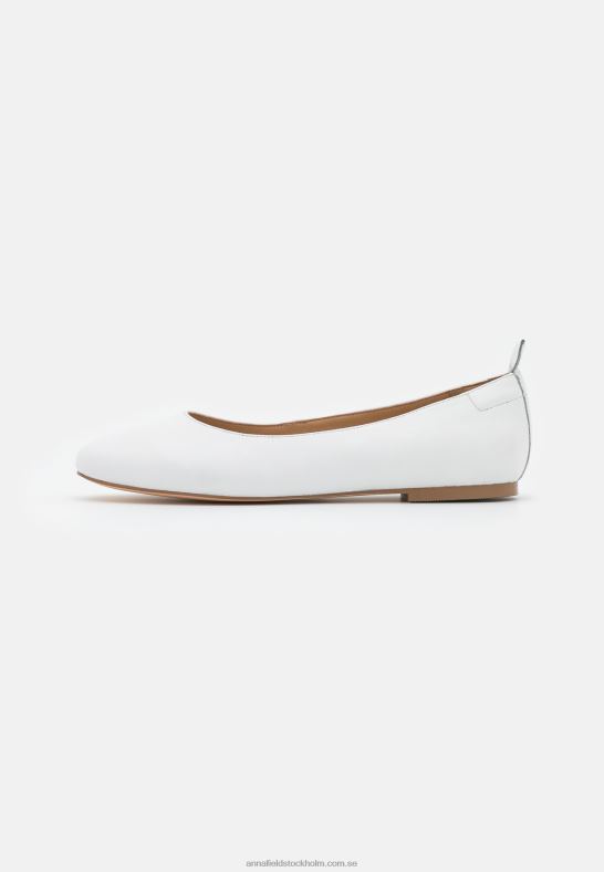 läder komfort balett pumps vit Anna Field 42BF62100 kvinnor