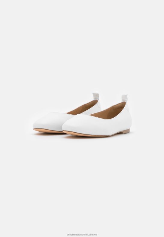 läder komfort balett pumps vit Anna Field 42BF62100 kvinnor