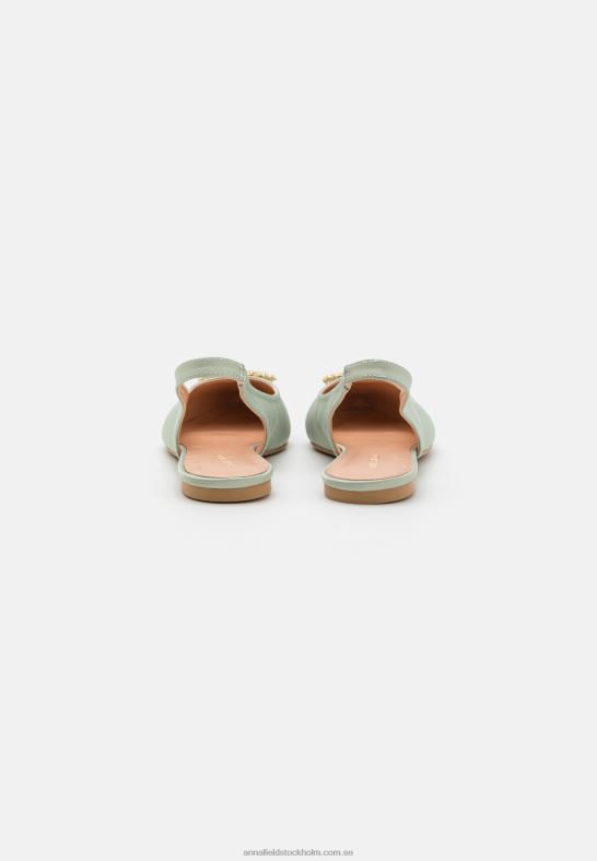 slingback balett pumps grön Anna Field 42BF62186 kvinnor