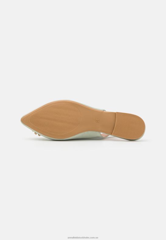slingback balett pumps grön Anna Field 42BF62186 kvinnor