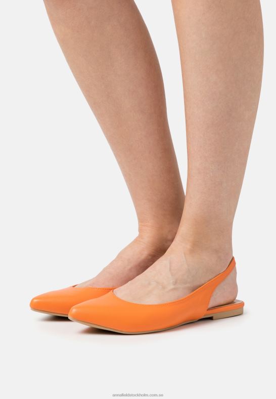 slingback balett pumps orange Anna Field 42BF62184 kvinnor