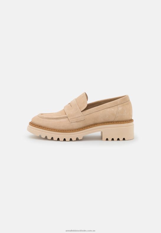 läder slip-ons beige Anna Field 42BF61807 kvinnor