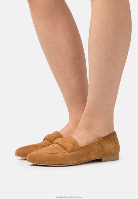 läder slip-ons konjak Anna Field 42BF61819 kvinnor