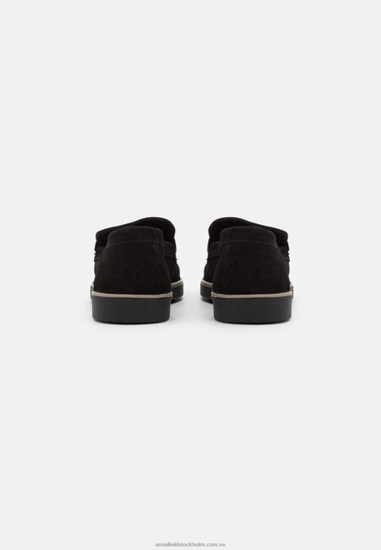 läder slip-ons svart Anna Field 42BF61794 kvinnor