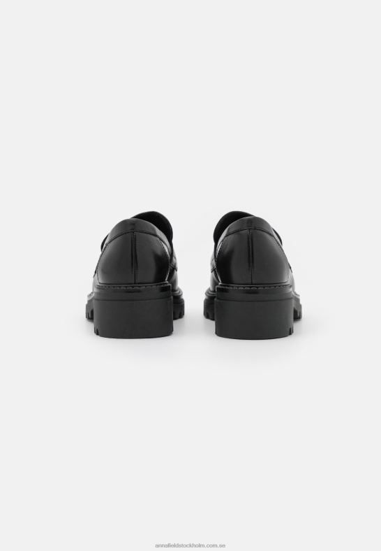 läder slip-ons svart Anna Field 42BF61817 kvinnor