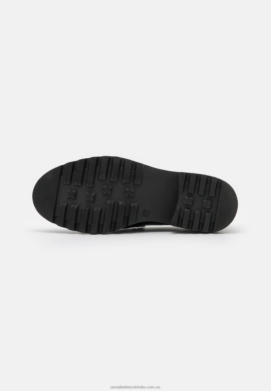 läder slip-ons svart Anna Field 42BF61817 kvinnor