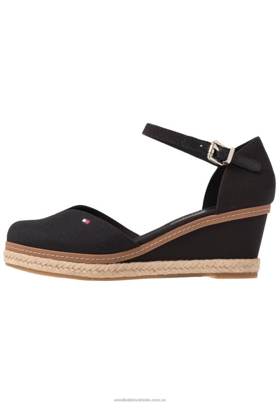 basic sluten tå mid wedge wedges svart Anna Field 42BF61710 kvinnor