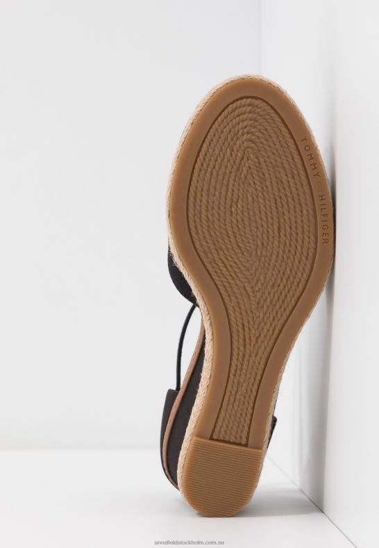 basic sluten tå mid wedge wedges svart Anna Field 42BF61710 kvinnor