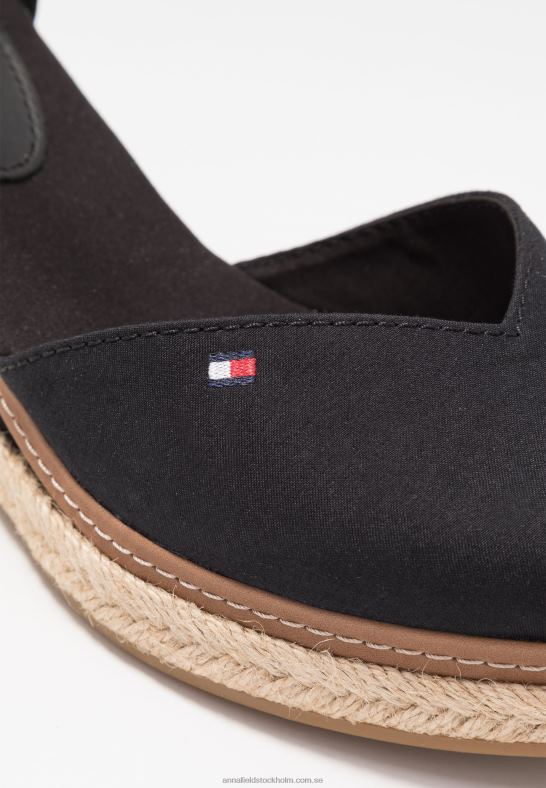 basic sluten tå mid wedge wedges svart Anna Field 42BF61710 kvinnor