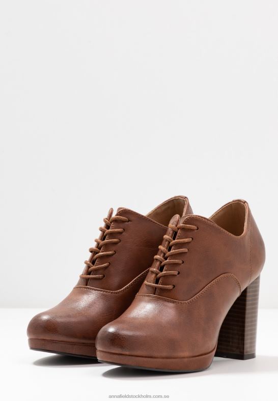 komfort högklackade ankelboots konjak Anna Field 42BF61748 kvinnor