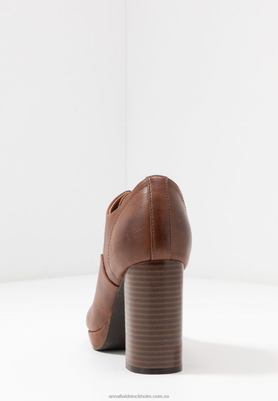 komfort högklackade ankelboots konjak Anna Field 42BF61748 kvinnor