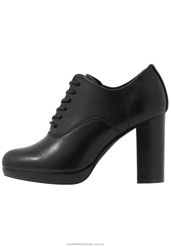 komfort högklackade ankelboots svarta Anna Field 42BF61773 kvinnor
