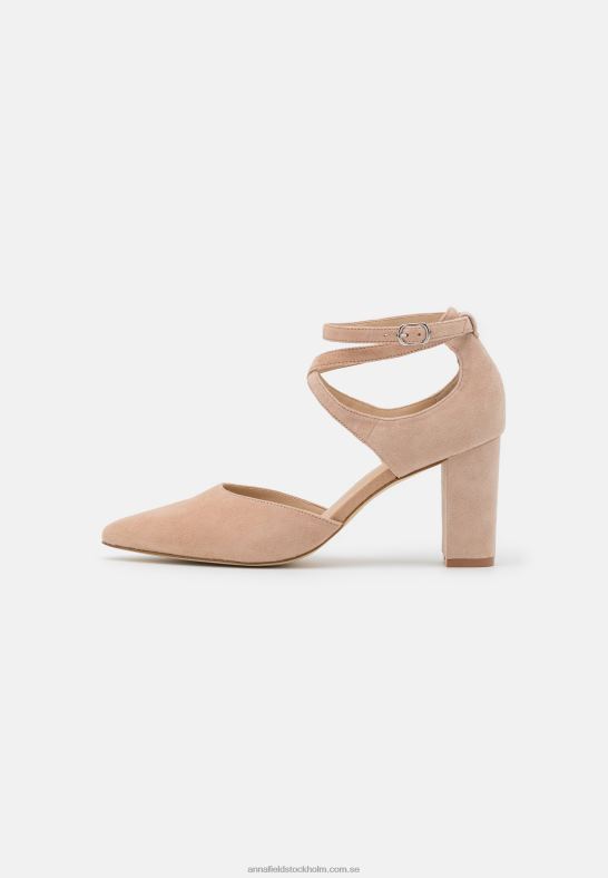 läder höga klackar beige Anna Field 42BF61606 kvinnor
