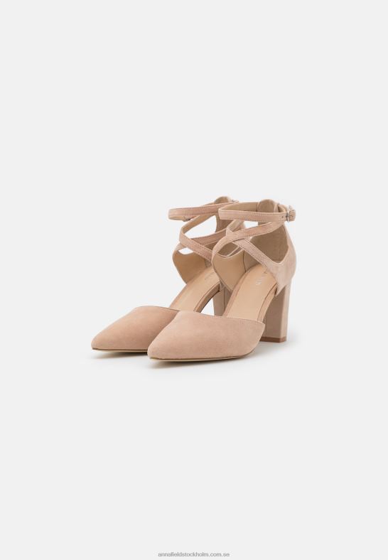 läder höga klackar beige Anna Field 42BF61606 kvinnor
