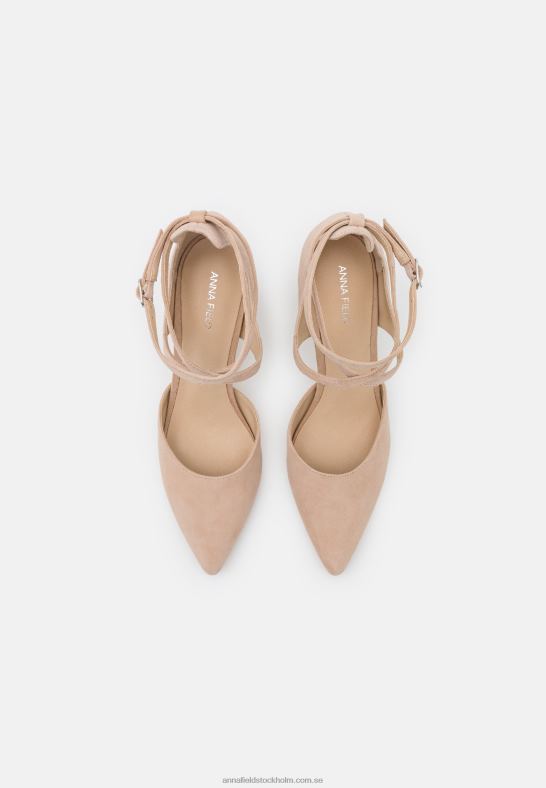 läder höga klackar beige Anna Field 42BF61606 kvinnor