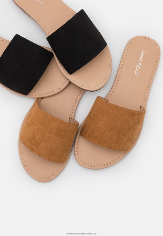 2-pack mulor svart/konjak Anna Field 42BF61863 kvinnor