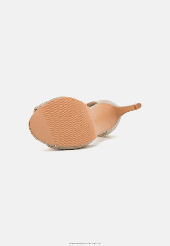 högklackade sandaler guld Anna Field 42BF61271 kvinnor