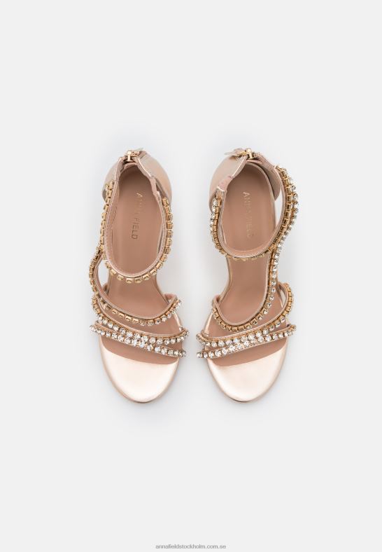 högklackade sandaler guld Anna Field 42BF61295 kvinnor