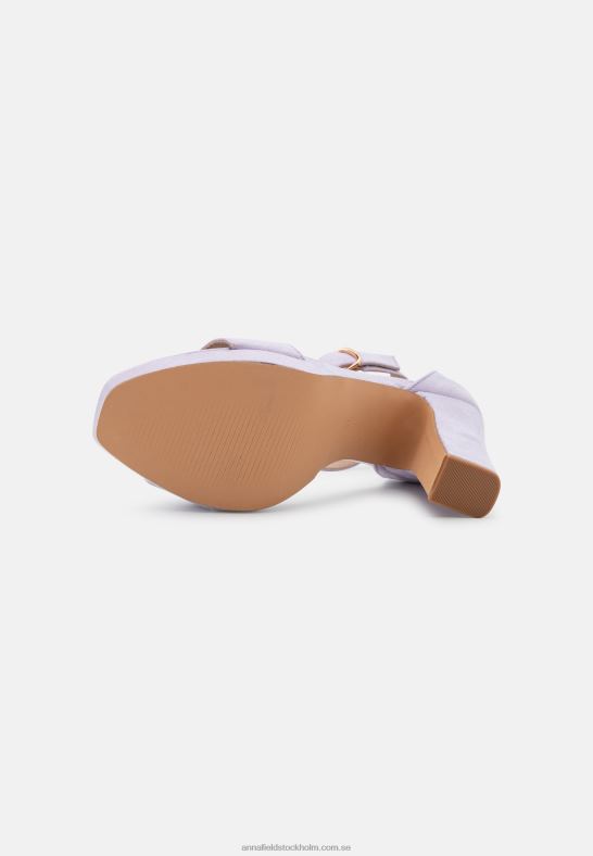 högklackade sandaler lila Anna Field 42BF61574 kvinnor