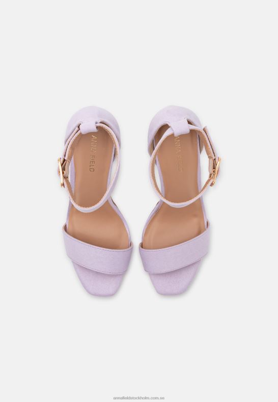 högklackade sandaler lila Anna Field 42BF61574 kvinnor