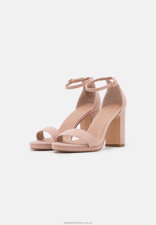 högklackade sandaler ljusrosa Anna Field 42BF61275 kvinnor