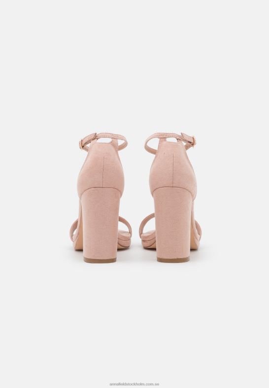 högklackade sandaler ljusrosa Anna Field 42BF61275 kvinnor