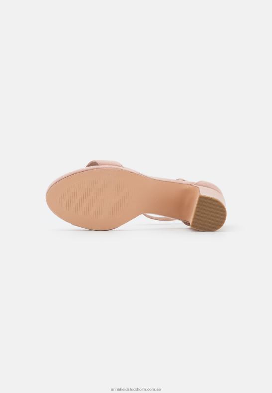 högklackade sandaler ljusrosa Anna Field 42BF61275 kvinnor