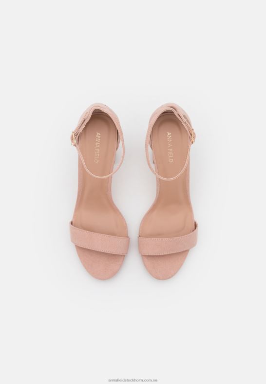 högklackade sandaler ljusrosa Anna Field 42BF61275 kvinnor