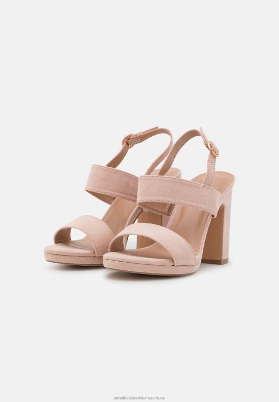 högklackade sandaler ljusrosa Anna Field 42BF61324 kvinnor
