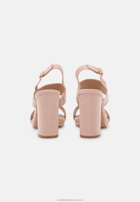 högklackade sandaler ljusrosa Anna Field 42BF61324 kvinnor