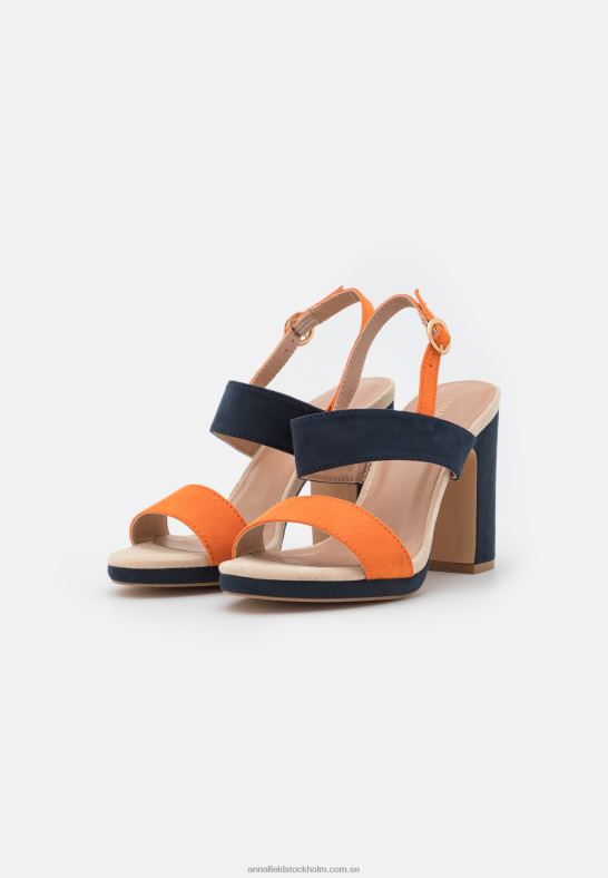 högklackade sandaler mörkblå Anna Field 42BF61296 kvinnor